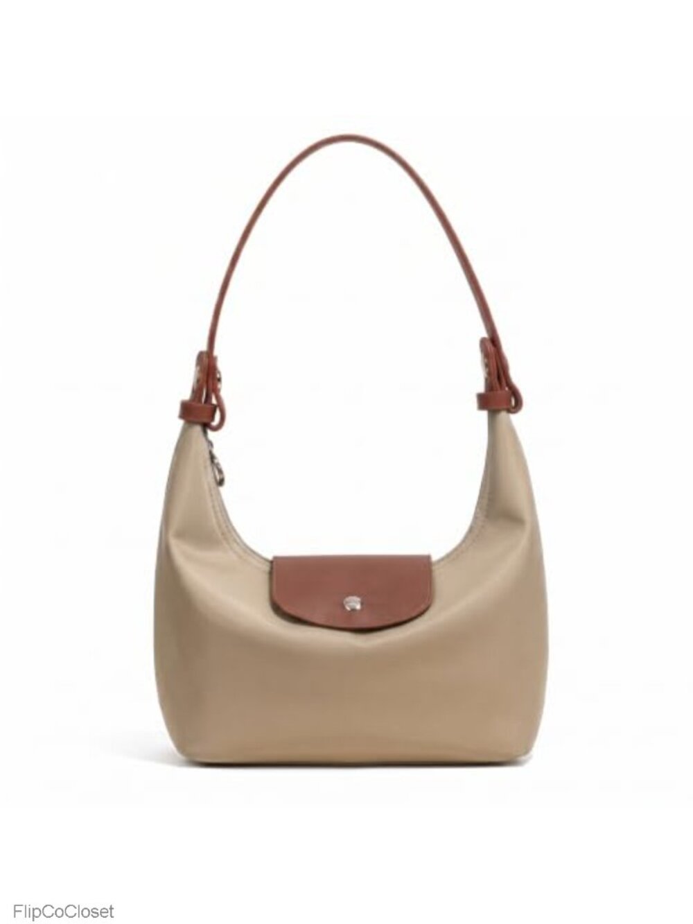 Convertible Crescent Nylon Crossbody Purse with Detachable Straps